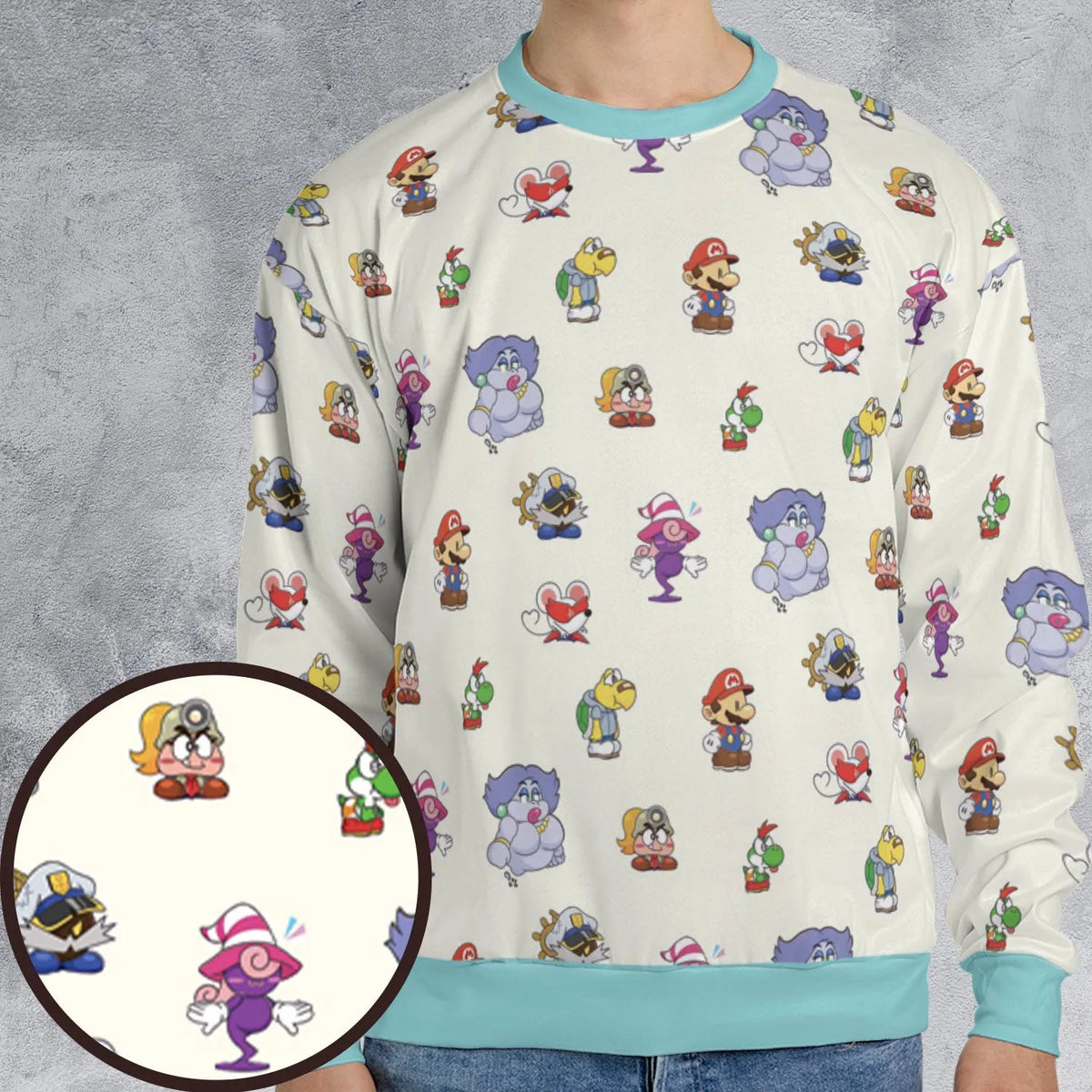 Play In Style Super Mario All-over Print Sweatshirt