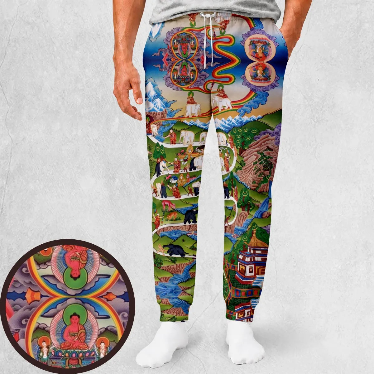 The Nine Mental Abidings Buddhist Sweatpants