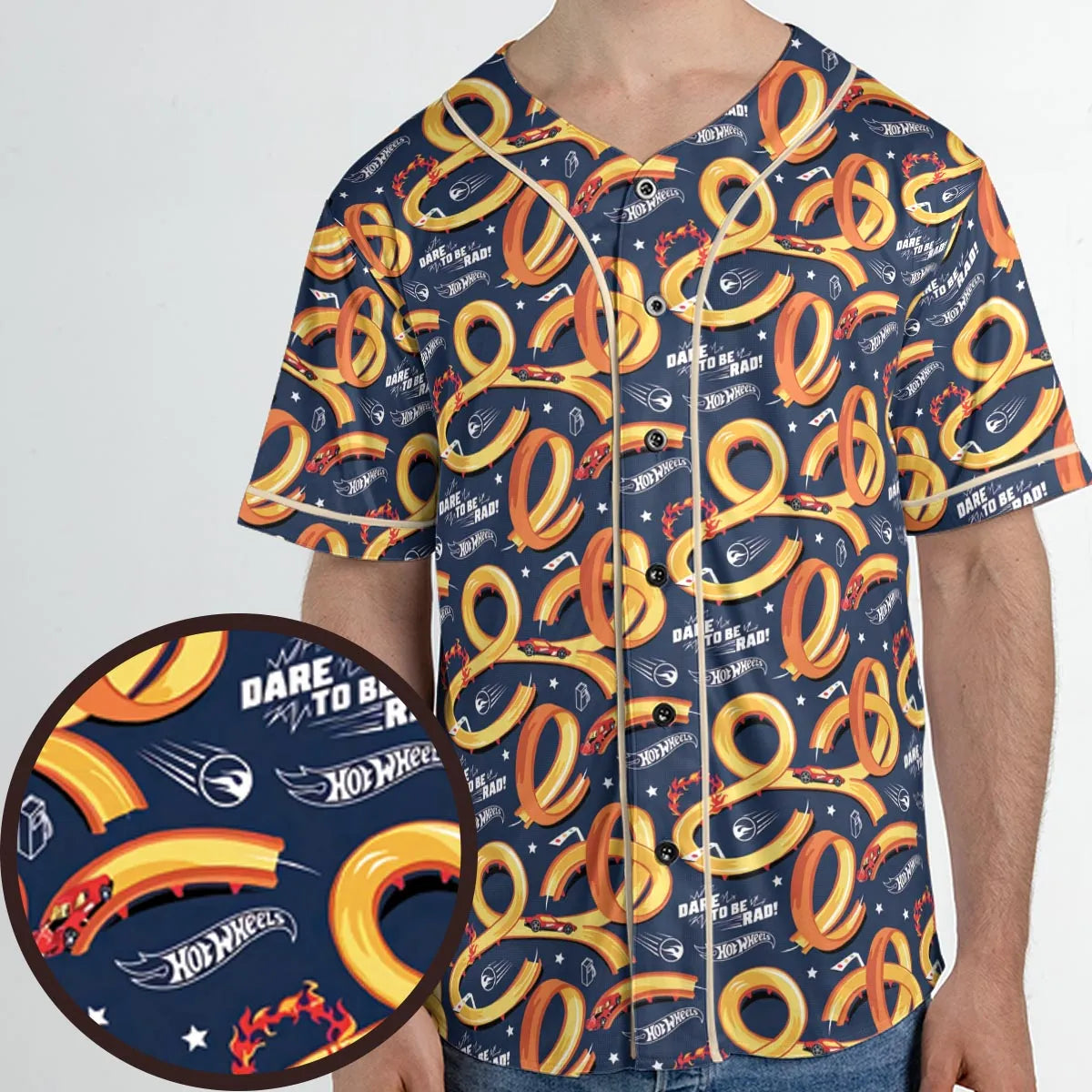 Hot Wheels Unisex Baseball Jersey
