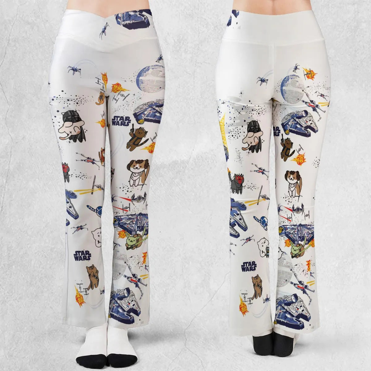 Star Wars Cats Flare Leggings