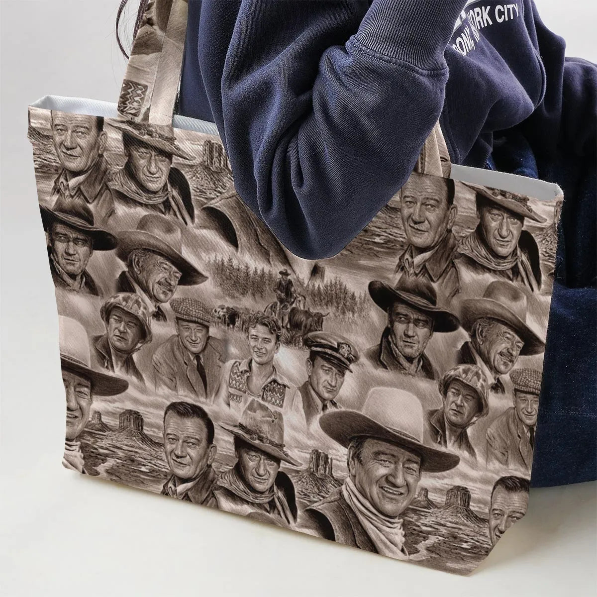 Of these Wayne Westerns Large Tote Bag