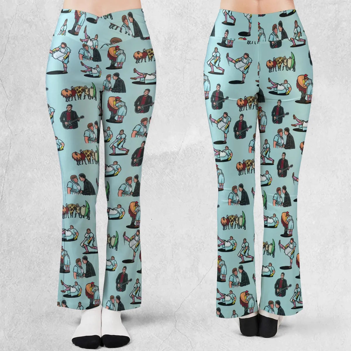 Lunch Lady Land SNL Flare Leggings