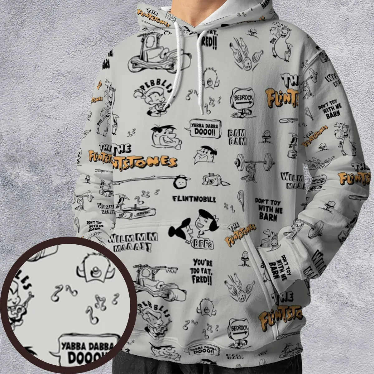 Don't Toy with Me Barn The Flintstones All-over Print Hoodie