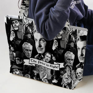 Horror Characters The Many Faces Of Vincent Price Large Tote Bag