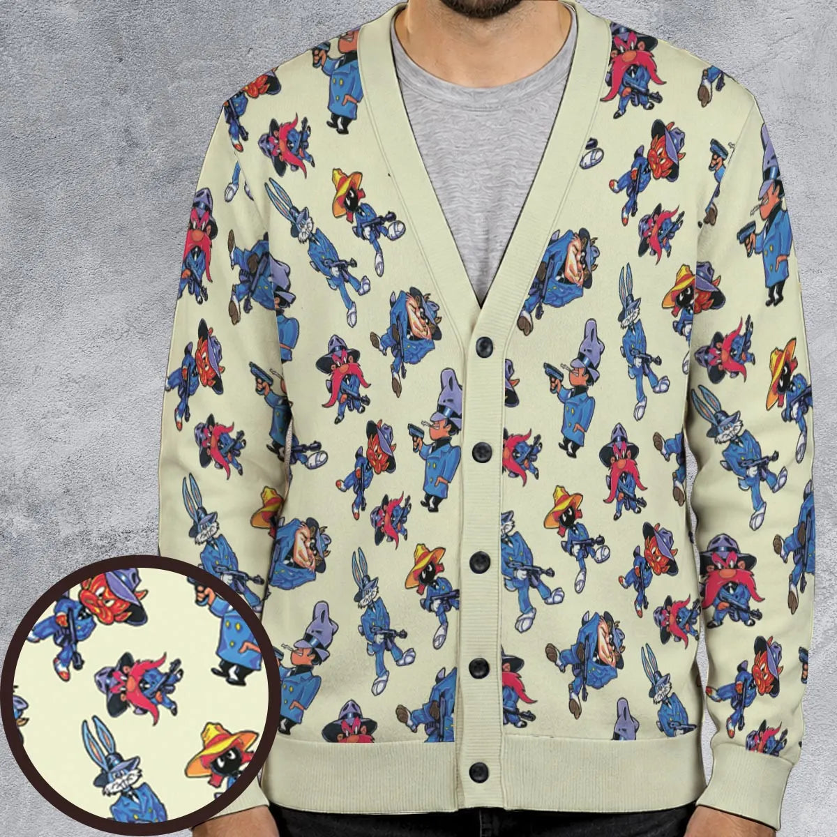 Gangster Toons Looney Tunes Cardigan