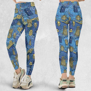 Starry Night Tardis Doctor Who Legging