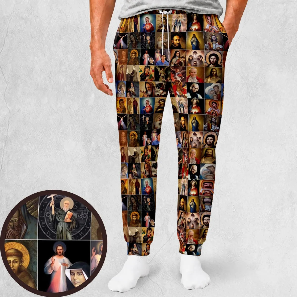 Saints Jesus Mary I trust in You Sweatpants