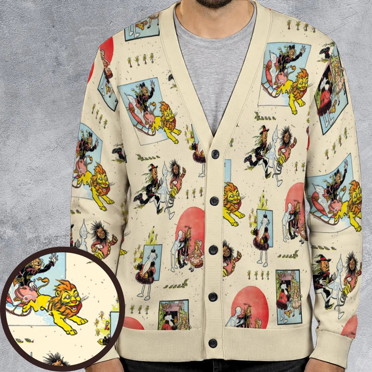 Dorothy's Christmas Tree Wizard Of Oz Cardigan
