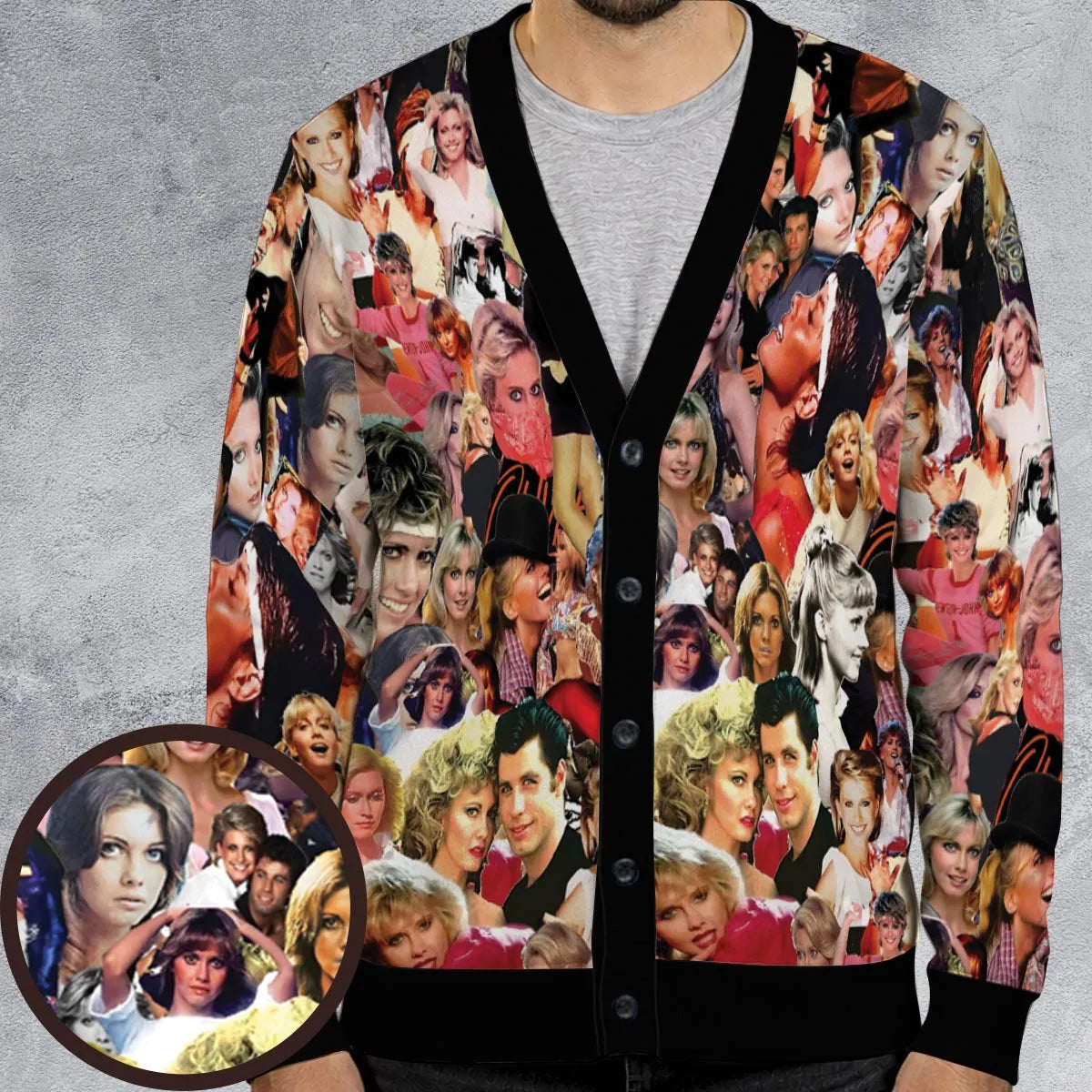 Retro 80s Pop Culture Cardigan