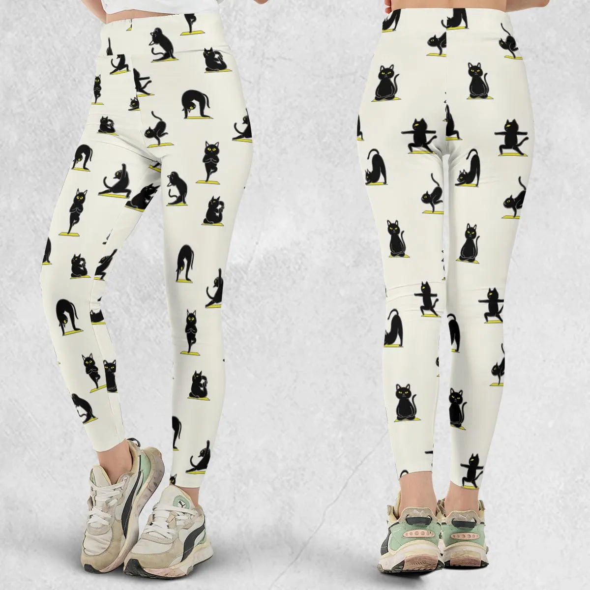 Bombay Cat Yoga Pattern Legging