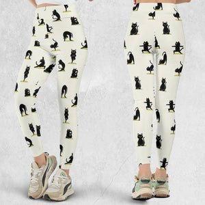 Bombay Cat Yoga Pattern Legging