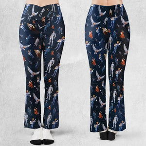 Silverhawks Cartoon Characters Flare Leggings