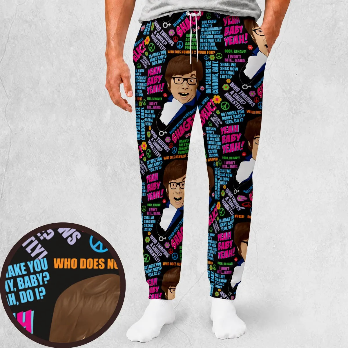 Austin Powers Quotes Sweatpants
