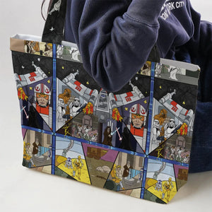 Stained Glass Star Wars Large Tote Bag