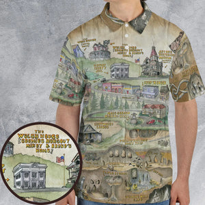 The Goonies Adventure Map AOP Men/Women Polo Shirt