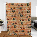 Retro Humpty Dumpty Fleece Blanket