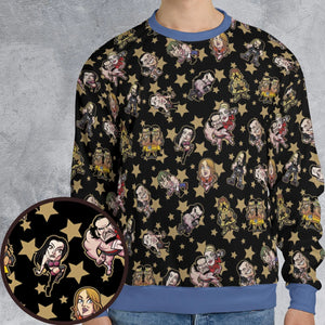 Wrestlers Mini Icons All-over Print Sweatshirt