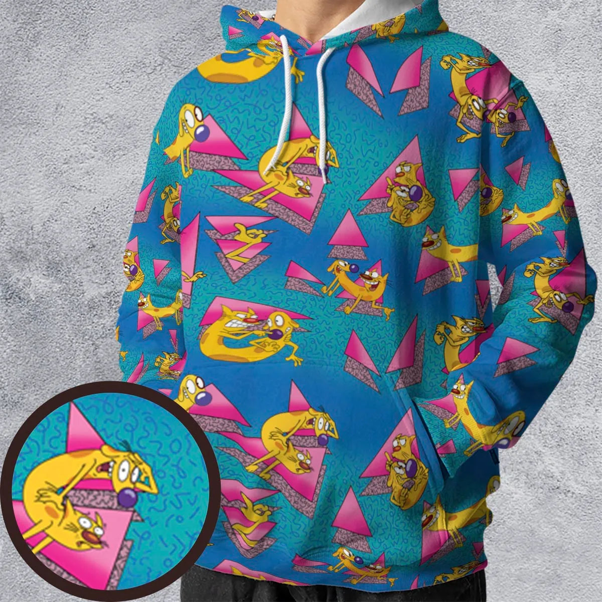 CatDog Nickelodeon Pattern All-over Print Hoodie