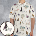 Dog Walking Look Alikes 101 Dalmations AOP Men/Women Polo Shirt