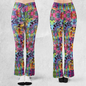 Hauntingly Stylish Beetlejuice Flare Leggings