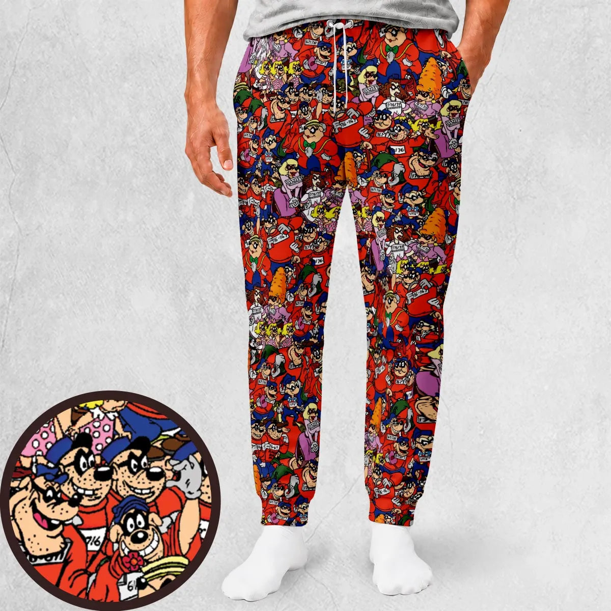 Beagle Boys Patterns Sweatpants
