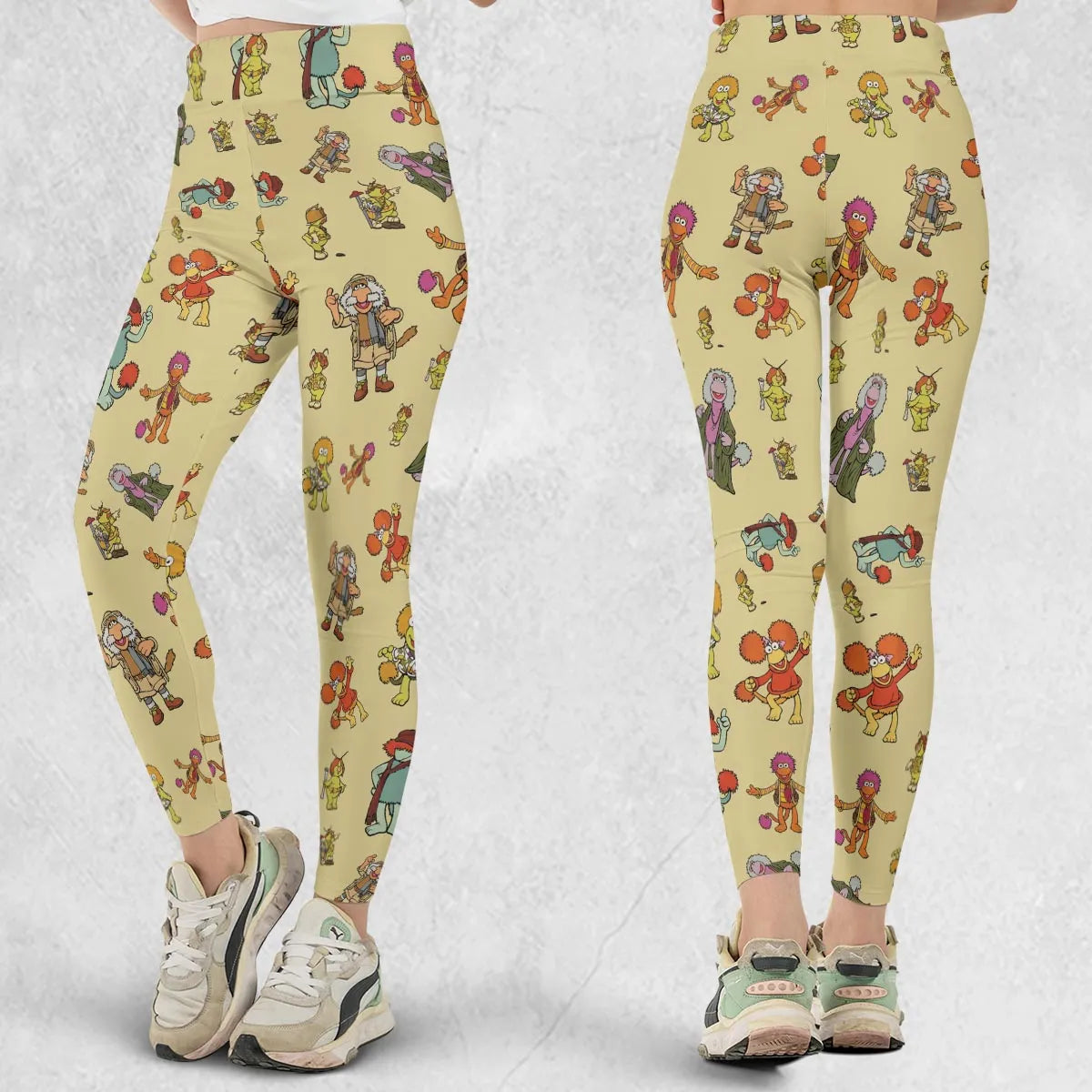 Fraggle Rock Characters Legging