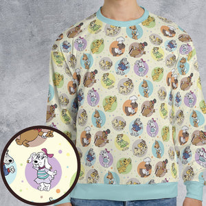 All-over Print Sweatshirt -  - 1