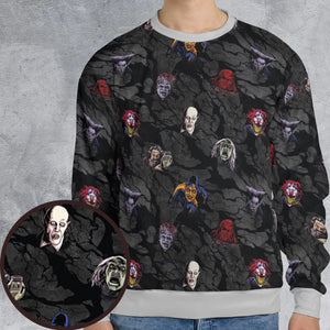 Cult Movie Characters Ghastly Grinner Nosferatu All-over Print Sweatshirt