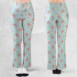 Golden Girls Patterned Flare Leggings