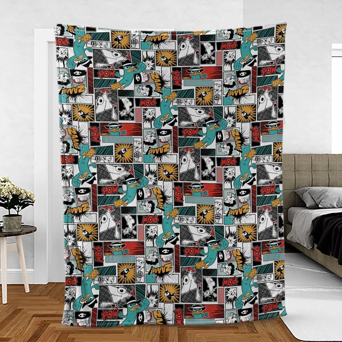 Zaaap! Phineas and Ferb Fleece Blanket