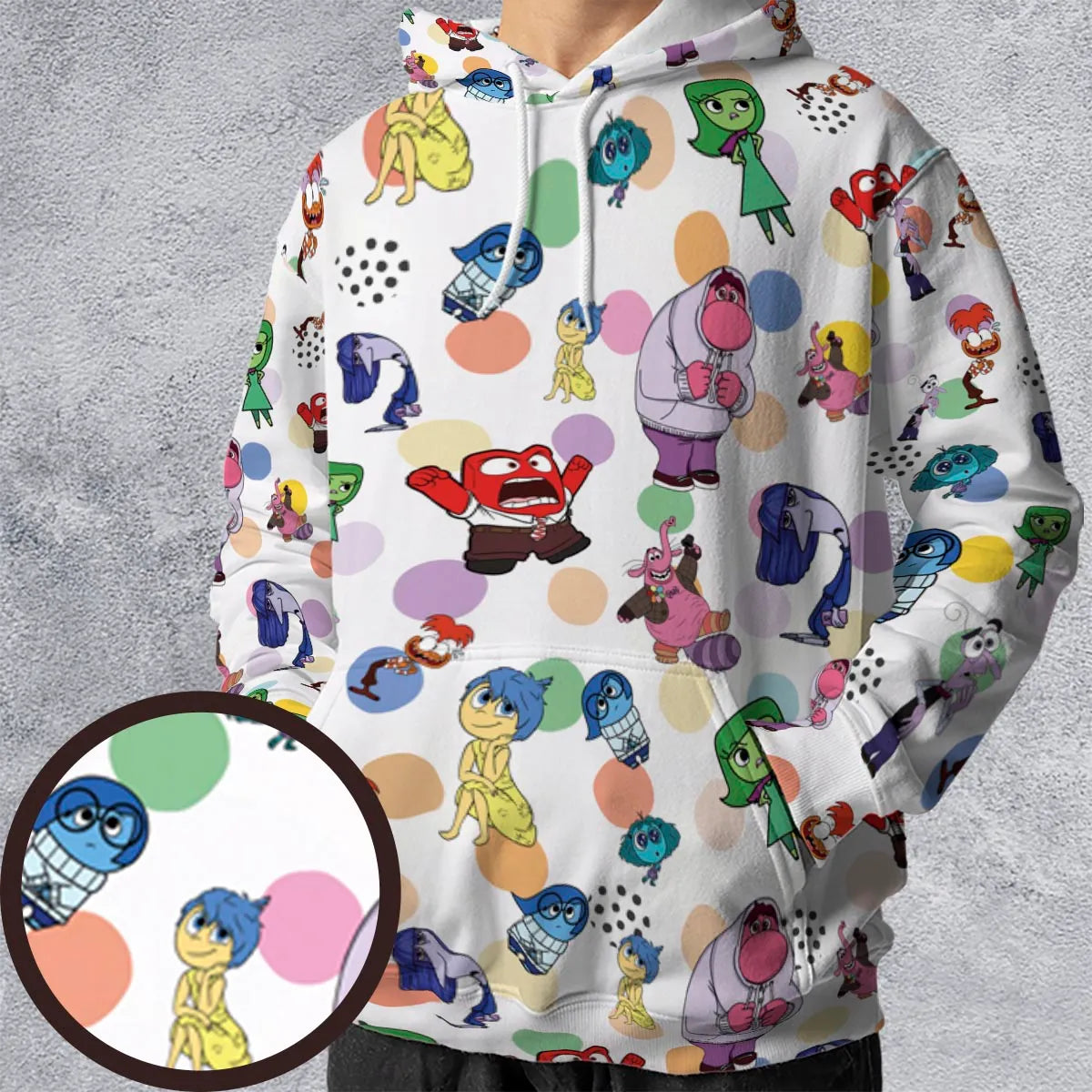 Emotion Characters Inside Out All-over Print Hoodie