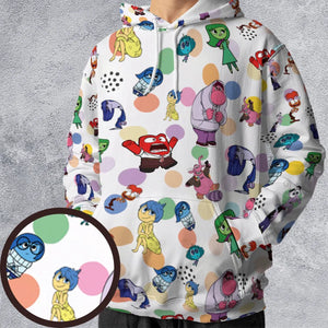 Emotion Characters Inside Out All-over Print Hoodie