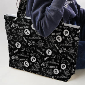 Never Say Die The Goonies Pattern Large Tote Bag