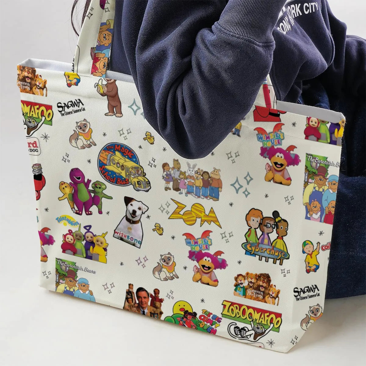 If You Were A PBS Kid Large Tote Bag