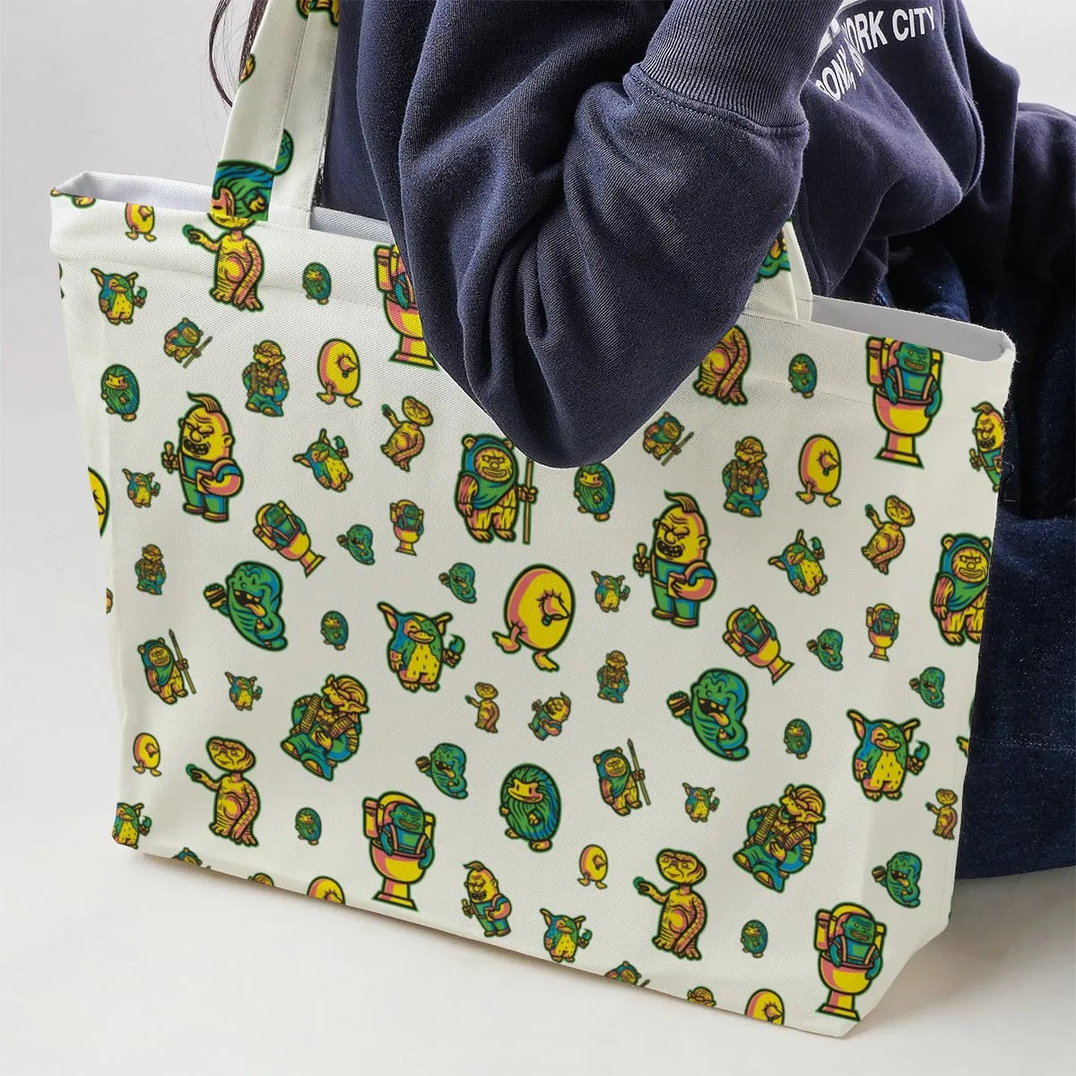 80s But Goodies Large Tote Bag