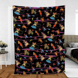 Saturday Supercade Characters Fleece Blanket