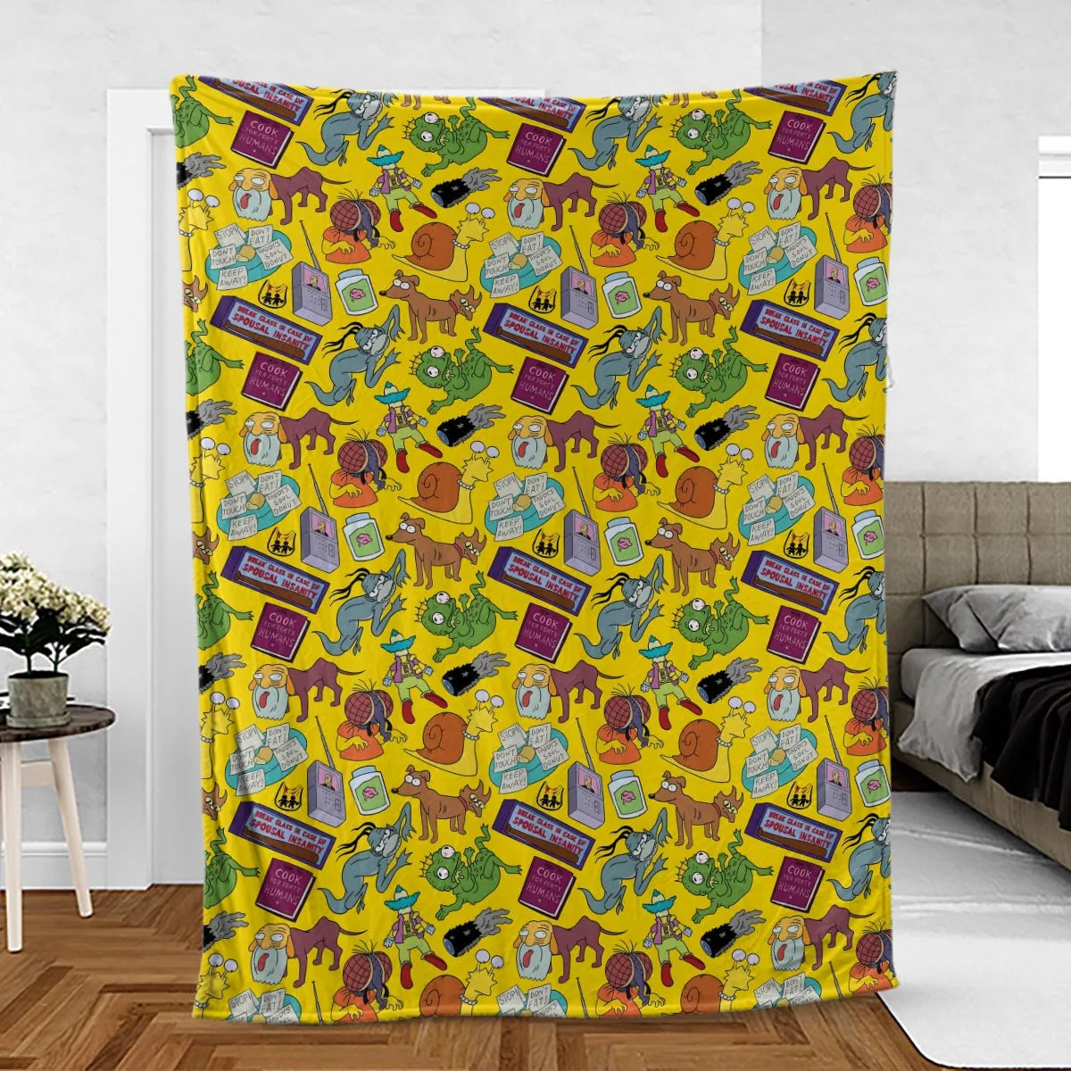 Treehouse of Horror The Simpson Fleece Blanket