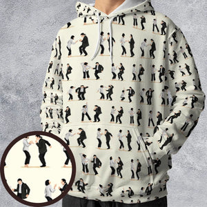 Mia Wallace and Vincent Vega Dance Pulp Fiction All-over Print Hoodie