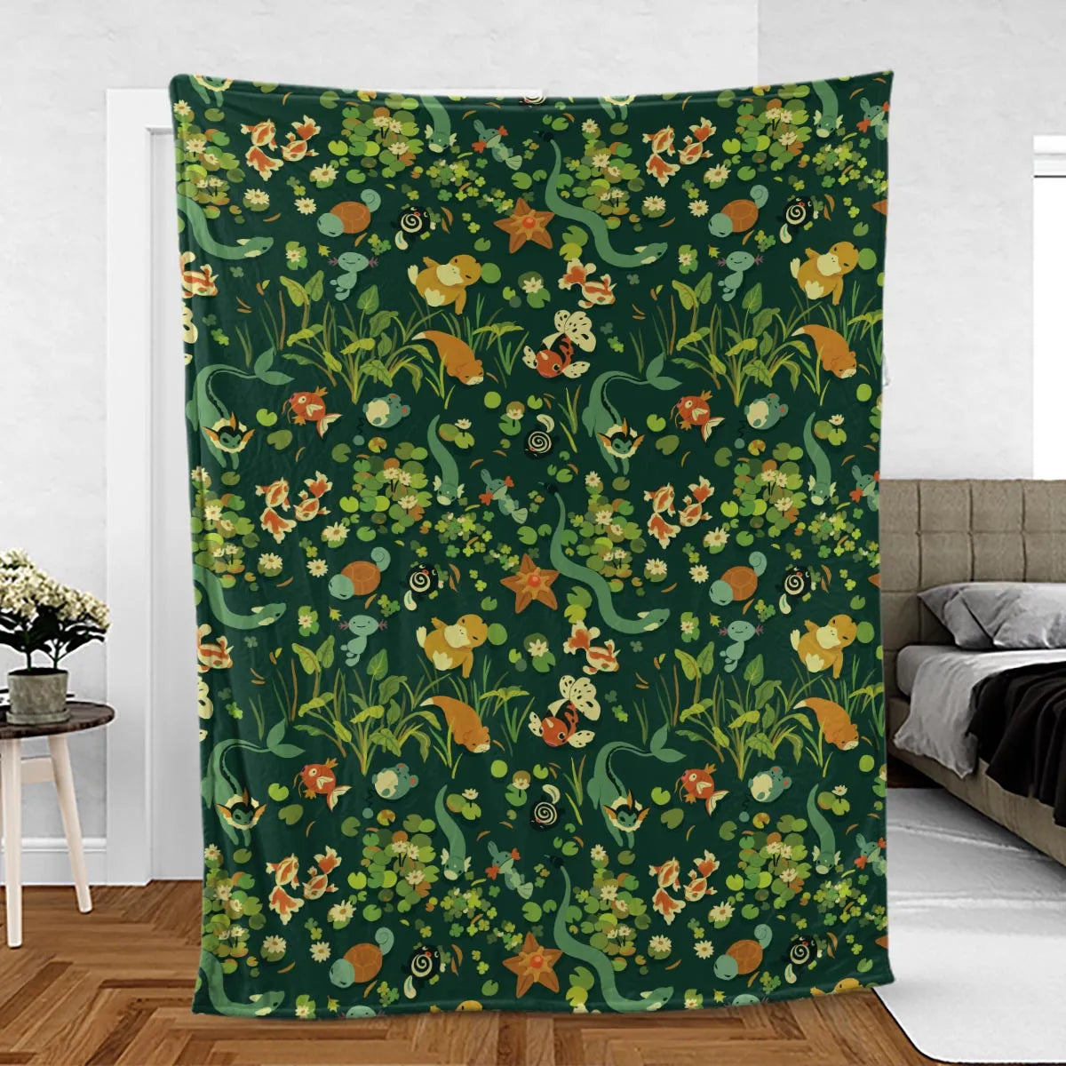 Under Water Type Pokemon Fleece Blanket