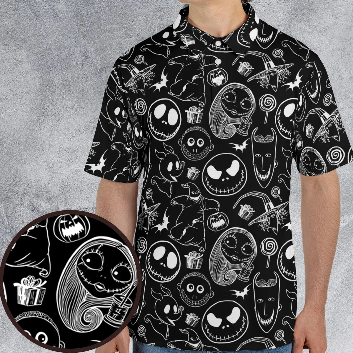 Pumpkin King The Nightmare Before Christmas T AOP Men/Women Polo Shirt