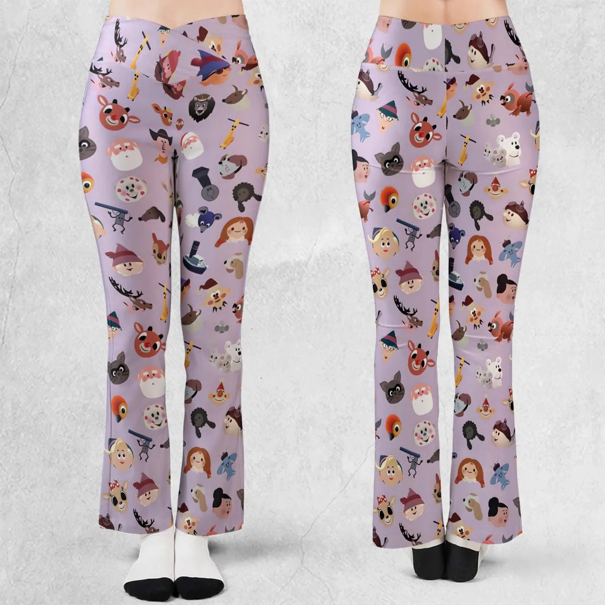 Iconography Rudolph the Red-Nosed Reindeer Flare Leggings
