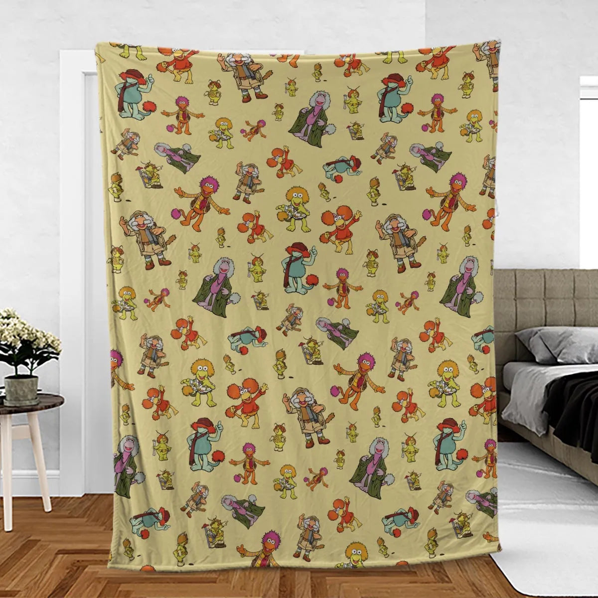 Fraggle Rock Characters Fleece Blanket