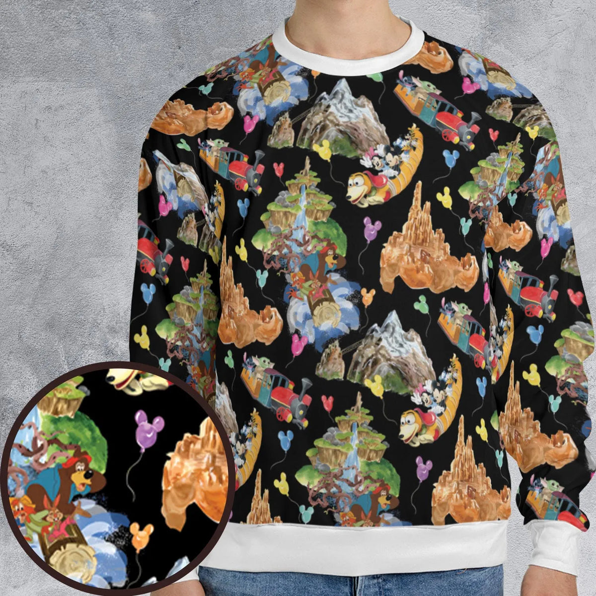 Mountain Magic Kingdom Parks All-over Print Sweatshirt