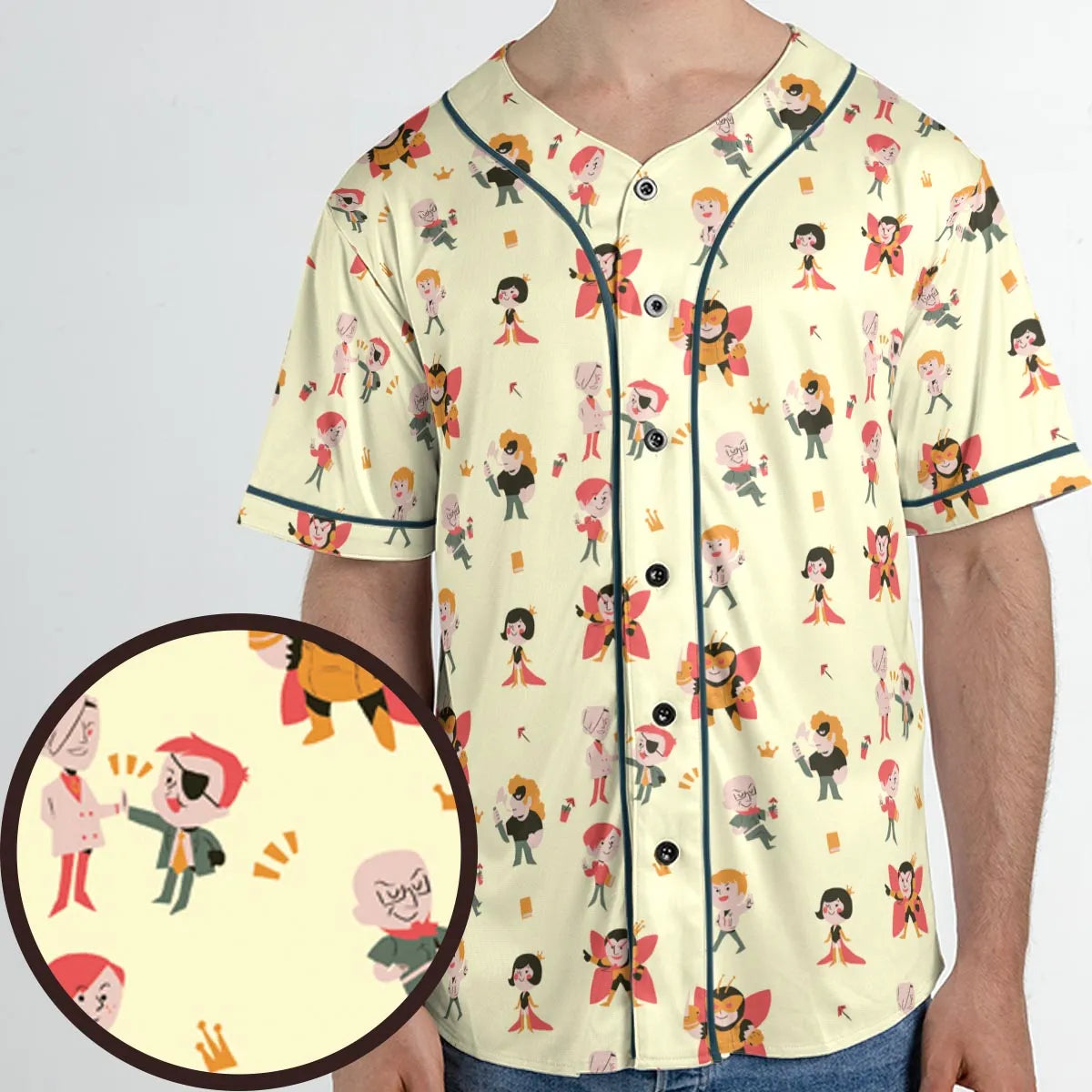 The Venture Bros Pattern Unisex Baseball Jersey