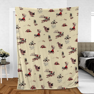 El Gaucho Goofy Fleece Blanket