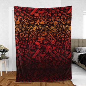 Red Moggle Final Fantasy Fleece Blanket