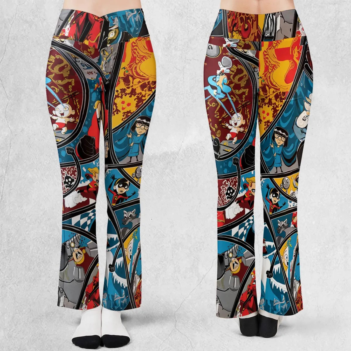The Incredibles cartoon Flare Leggings