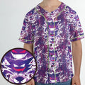 Ghostly Evolution Ghastly Haunter Gengar Pokemon Hawaiian Unisex Baseball Jersey