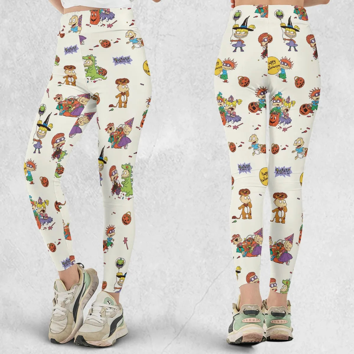 Rugrats Happy Halloween Pattern Legging