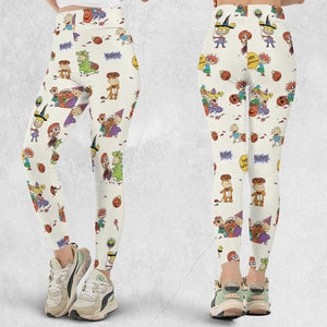Rugrats Happy Halloween Pattern Legging